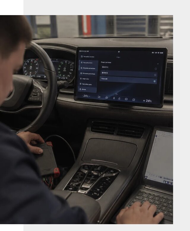 Русификация автомобиля BYD HAN для эксплуатации в Ярославле